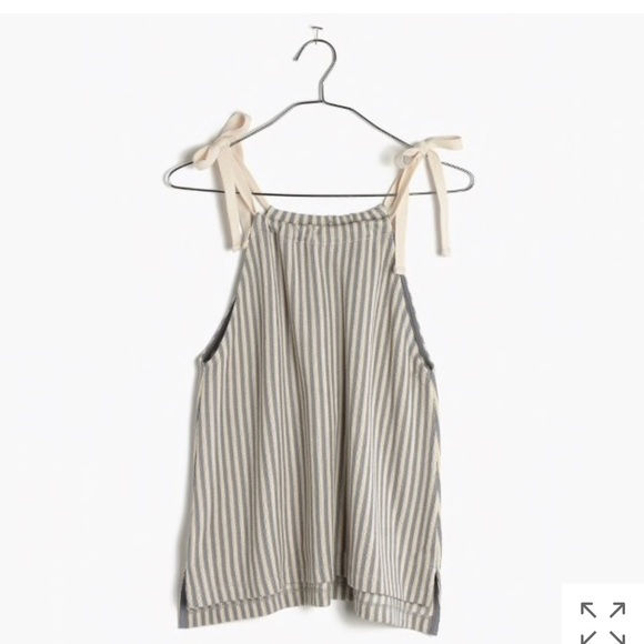 Madewell Tops - Madewell tempo tie-shoulder top in stripe